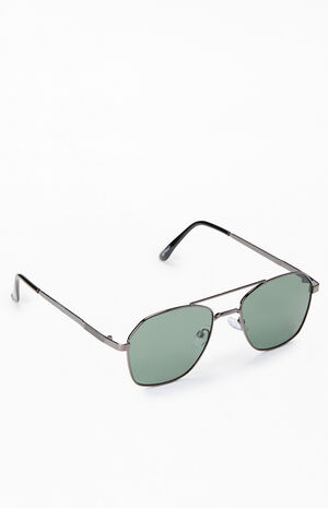 Black Carter Aviator Sunglasses image number 1