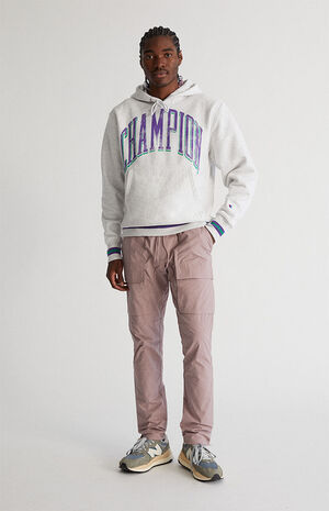 Mauve Slim Cargo Pants image number 1