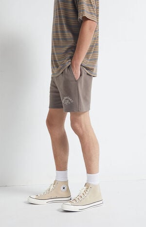 By PacSun Brown Terry Sweat Shorts image number 3