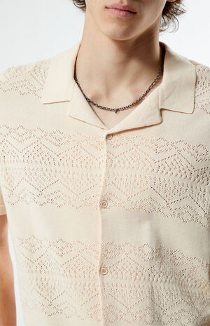 Hudson Cream Oversized Camp Shirt image number 2