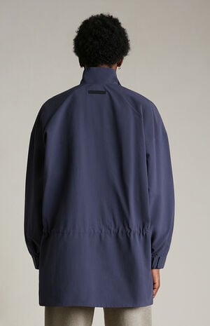 Marine Military Nylon Mock Neck Anorak Jacket image number 4