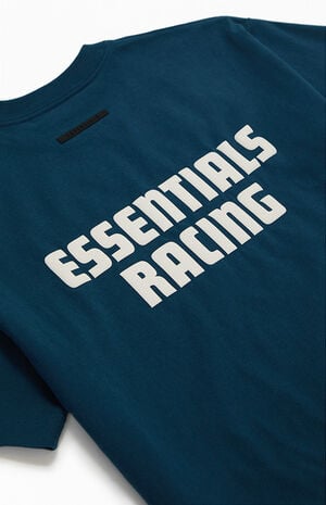 Kids Blue Racing Merch T-Shirt image number 4