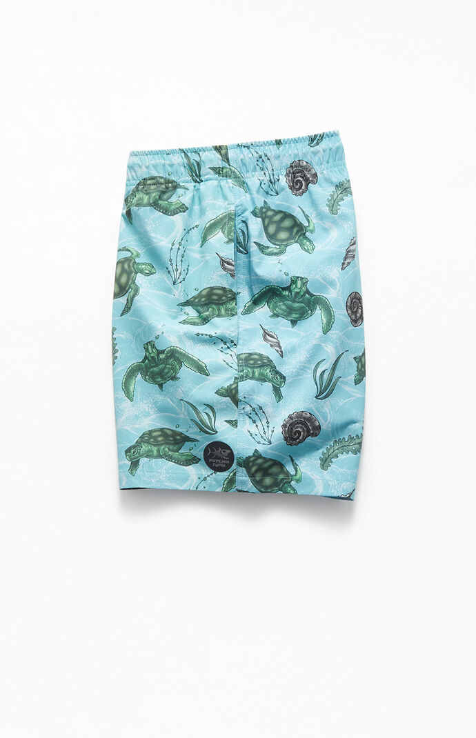 Sea Turtles Volley 17" Swim Trunks