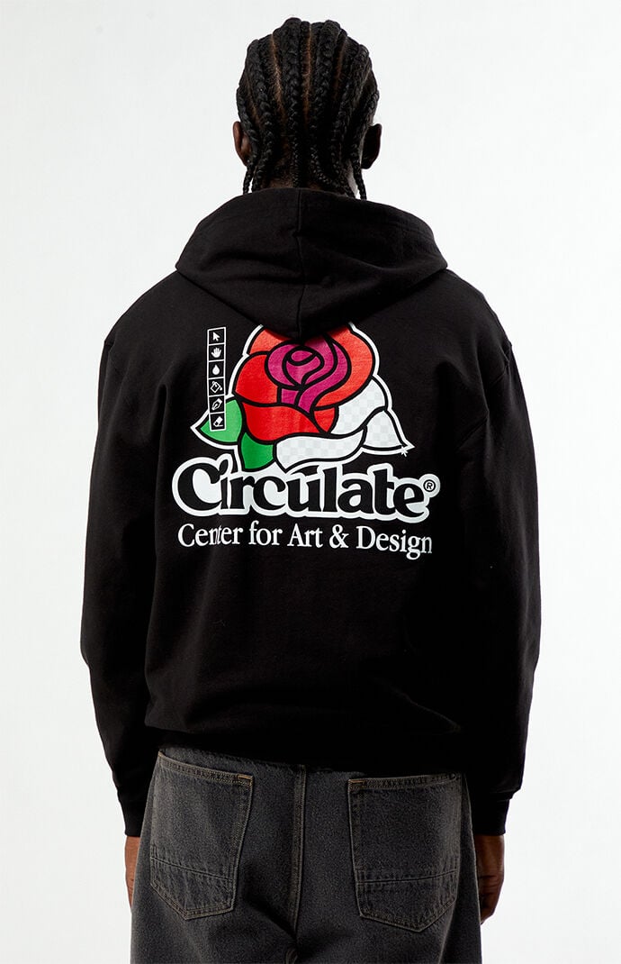 Circulate x Simon Tech Rose Full Zip Hoodie
