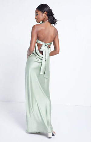 princess polly baby blue dress OSFVNOXV Women 2025 Summer Strapless Satin Tube Bodycon Backless Wedding  Guest Maxi Dress