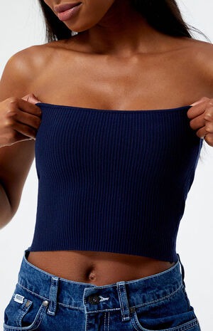 Basic Sweater Tube Top image number 3
