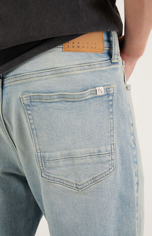 Cade Stretch Straight Jeans Light Indigo image number 2