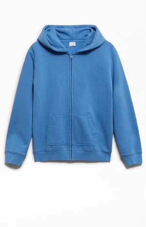 Blue Full Zip Hoodie image number 2
