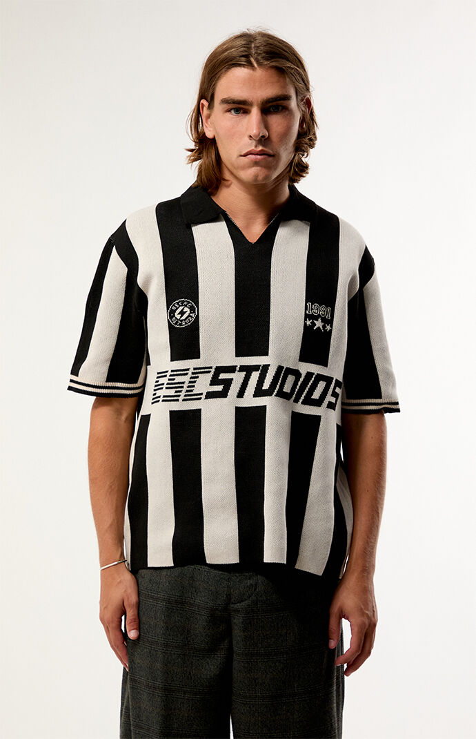 Pacsun Studios Striped Knit Polo Shirt | Pacsun