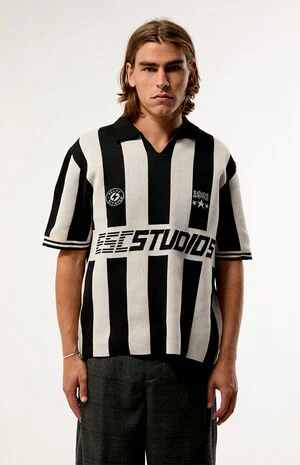 Studios Striped Knit Polo Shirt image number 1