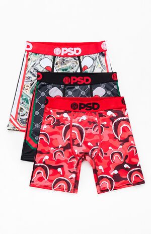 3 Pack Warface Red Boxer Briefs image number 1
