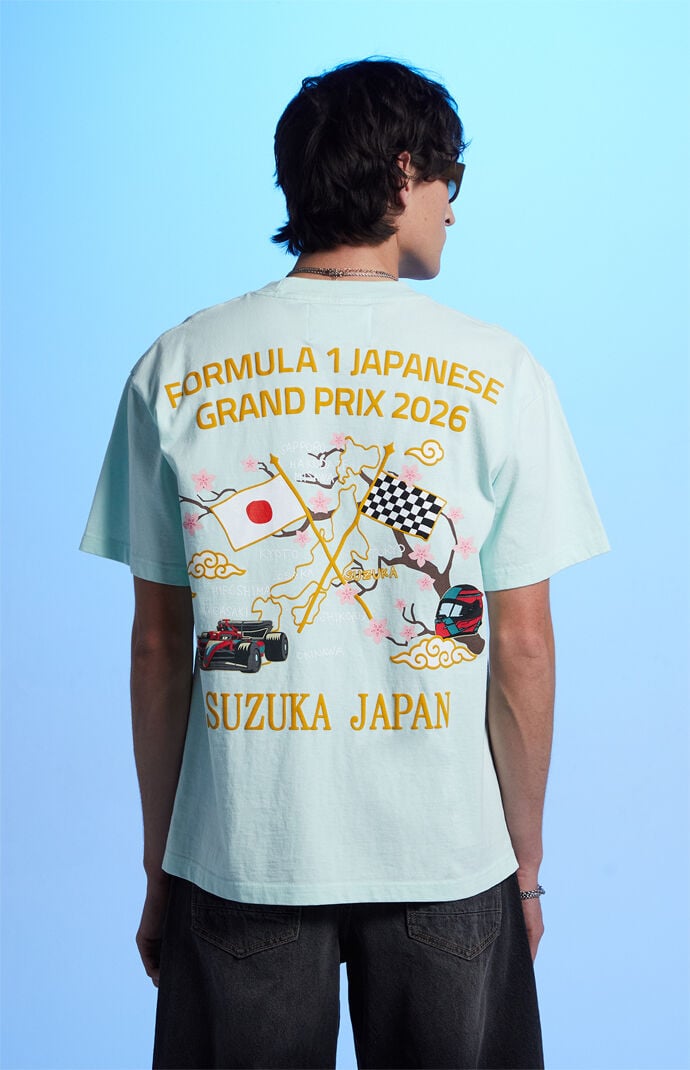Formula 1 x Pacsun Suzuka Light Blue Sakura T-Shirt