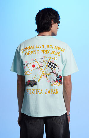 x Pacsun Suzuka&nbsp;Light Blue&nbsp;Sakura T-Shirt image number 2