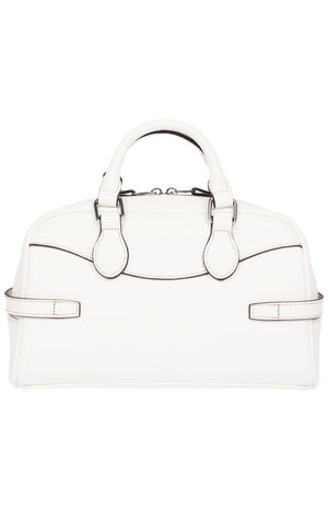 Brooks Smooth Faux Leather Belted Satchel Bag image number 4