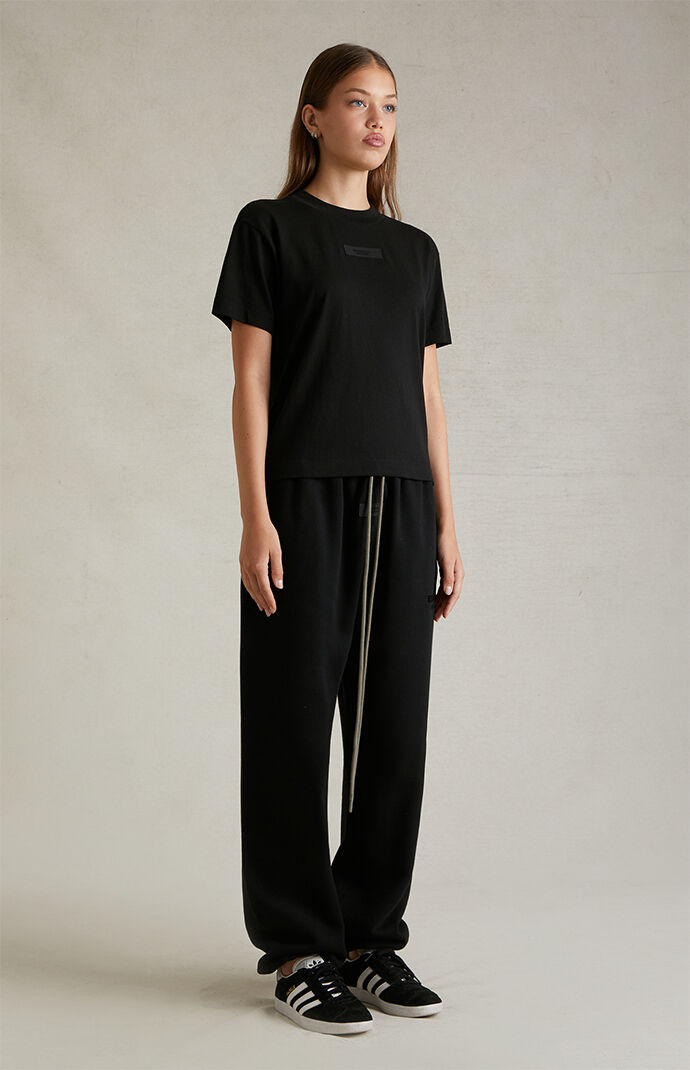 【FOG Essentials】Women's Black Sweatpants Fear of God Essentials Women's Black Sweatpants | PacSun
