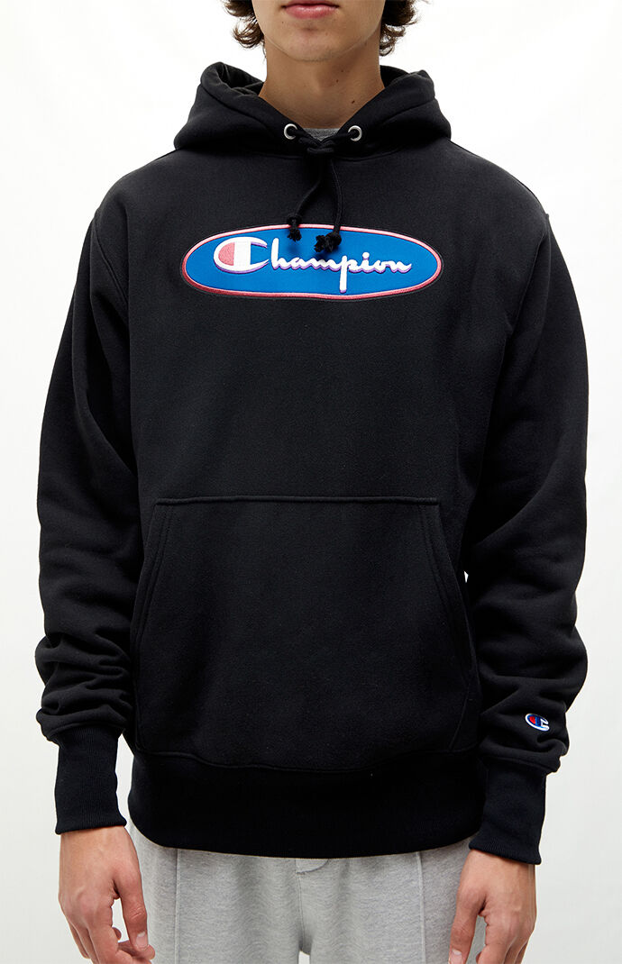 Black champion hot sale hoodie pacsun