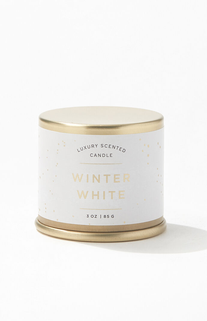 Winter White Candle Tin