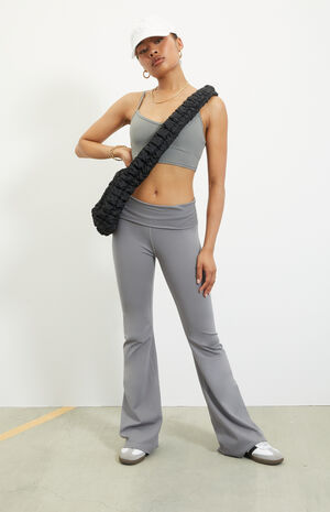 PAC WHISPER Active Fold-Over Waistband Flare Yoga Pants image number 1