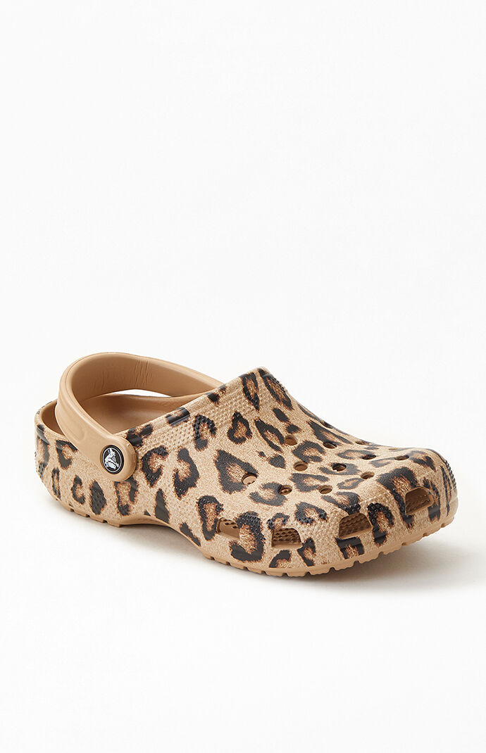 Crocs outlet leopard clogs