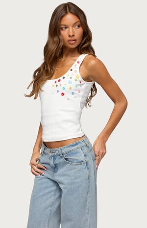 Natash Button Tank Top image number 2