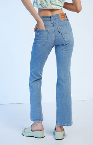 725 Light Blue High Waisted Bootcut Jeans image number 4