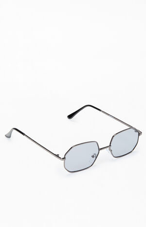 Black Oliver Hexagon Sunglasses image number 1