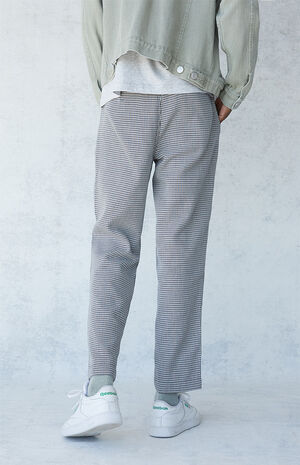 Brown Checkered Menswear Trousers image number 4