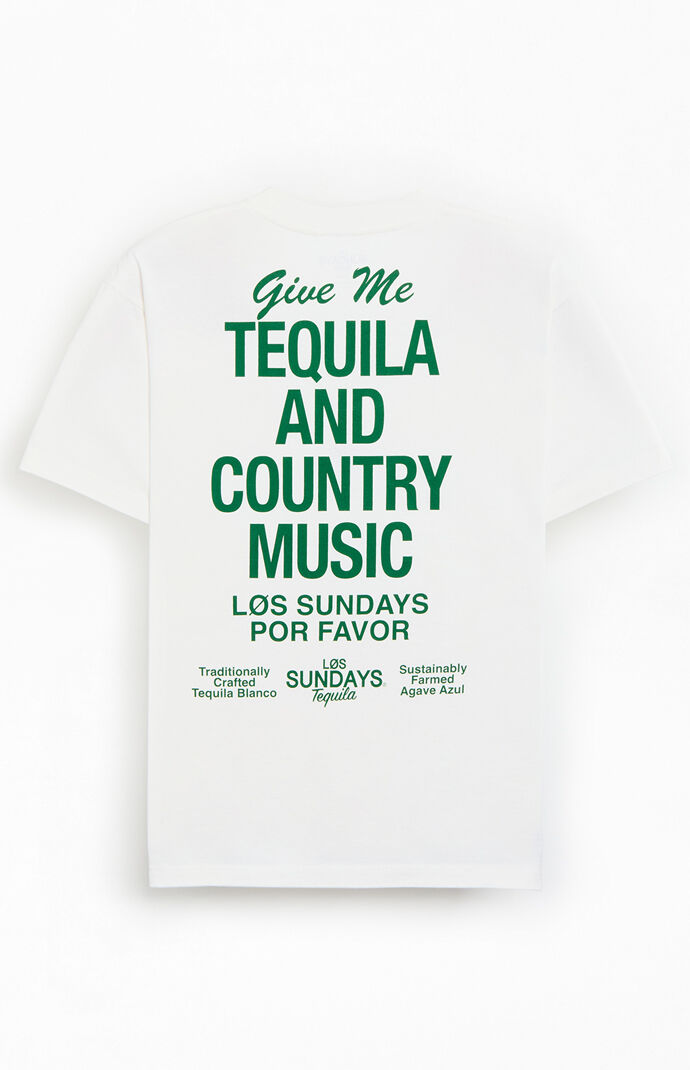 Los Sundays White The Tequila & Country Music T-Shirt