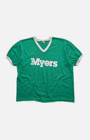 '80s Myers Jersey V-neck Graphic T-Shirt image number 1