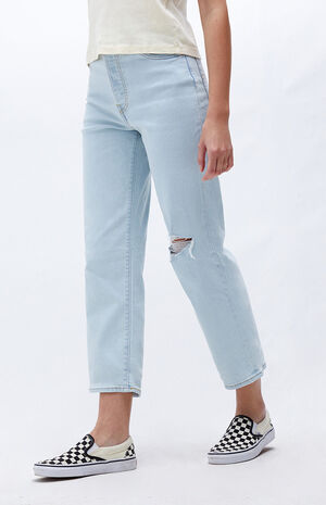 Space Ripple Ribcage Straight Leg Jeans image number 2