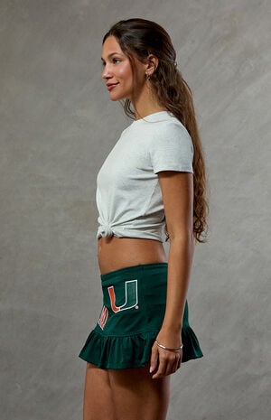 Miami Hurricanes Ruffle Mini Skort image number 3