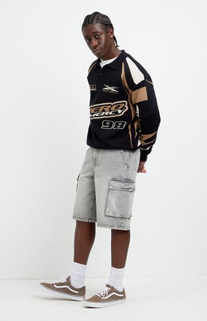 Austin Extreme Baggy Jean Shorts Cargo Gray image number 2