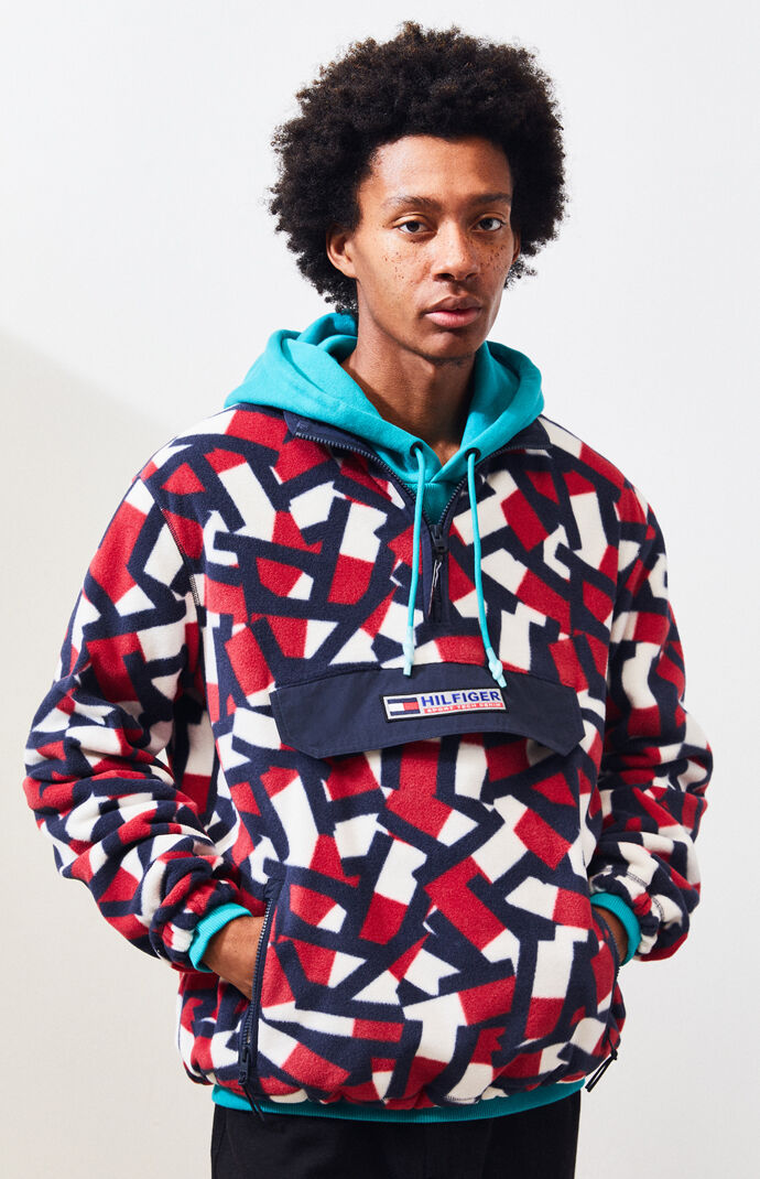 tommy classics polar fleece hoodie