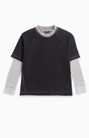 Black Buster 2fer Long Sleeve T-Shirt image number 1