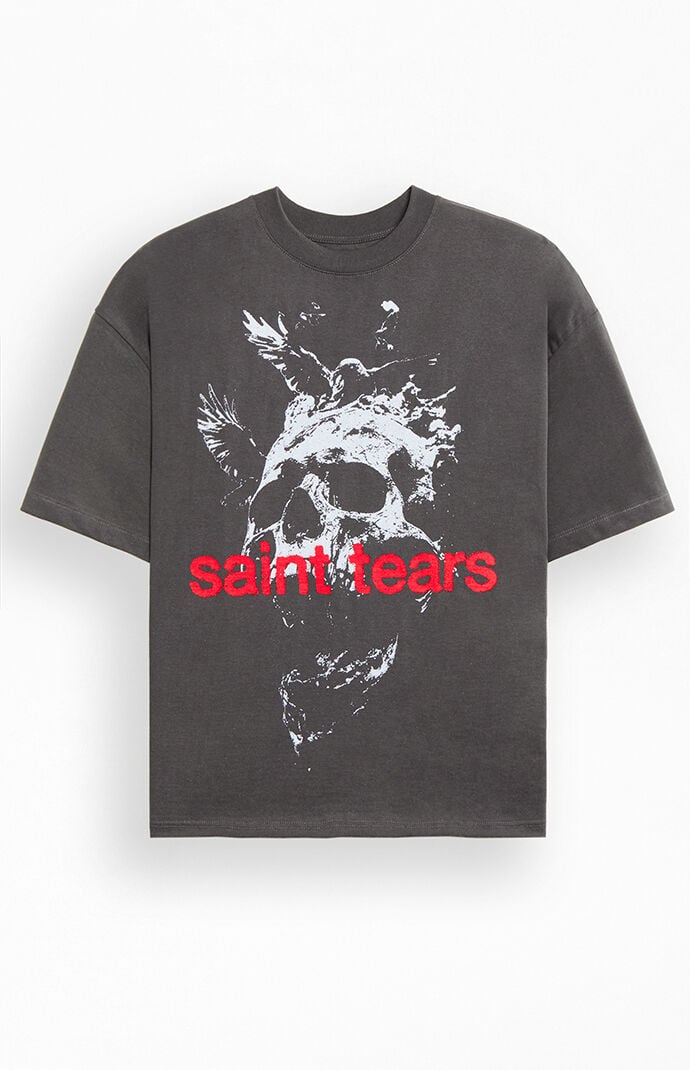 Pacsun Saint Tears Cropped Boxy T-Shirt | PacSun