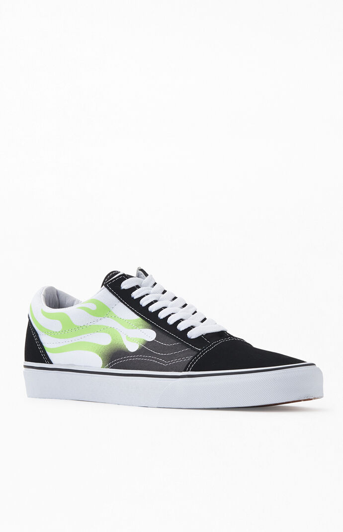 vans old skool lime green