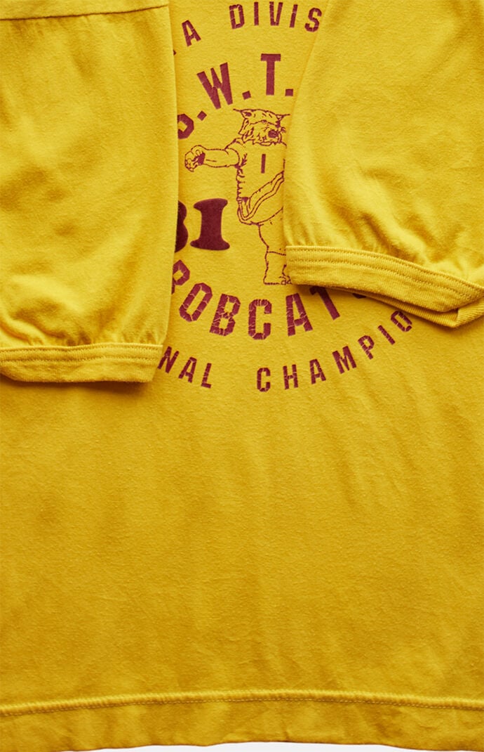 PS VINTAGE 80s SWTSU Bobcats V-neck Graphic T-Shirt