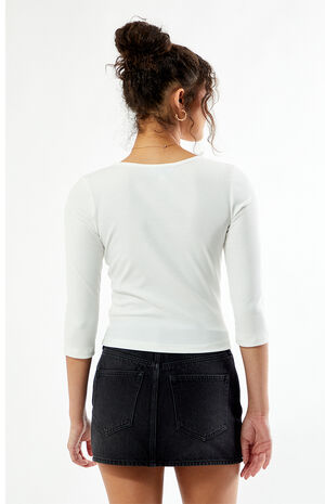 Donna Crew Neck 3/4 Sleeve Top image number 4