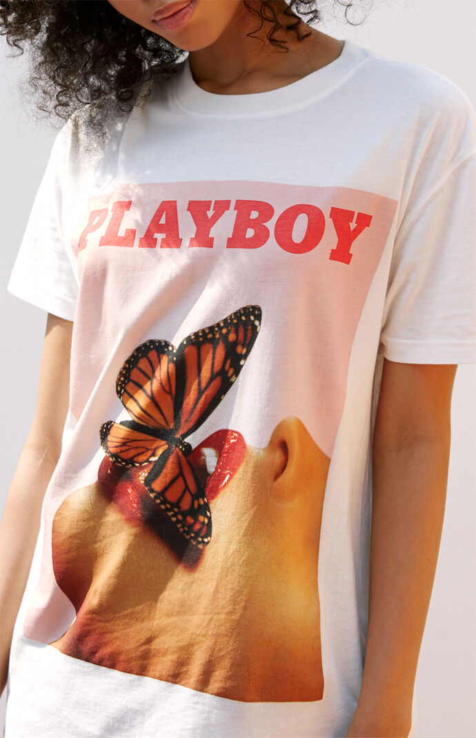 Playboy By PacSun Butterfly Boyfriend T-Shirt | PacSun