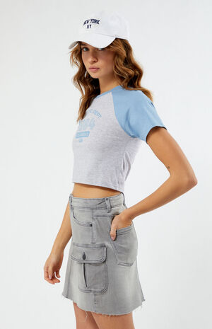 Denim Cargo Mini Skirt image number 3
