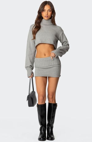 Gino Cropped Turtle Neck Sweater image number 2