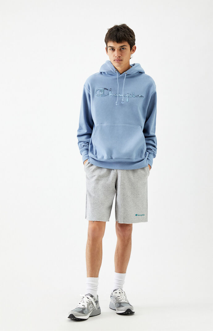 Reverse Weave Tonal Marble Hoodie