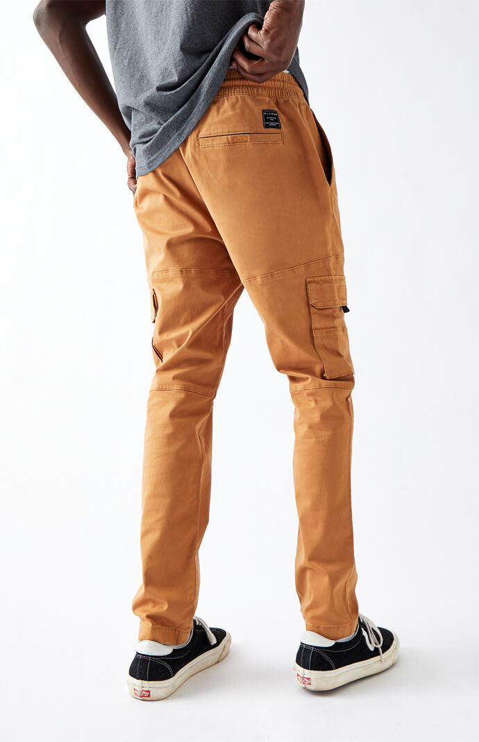 Utility Brown Slim Cargo Pants
