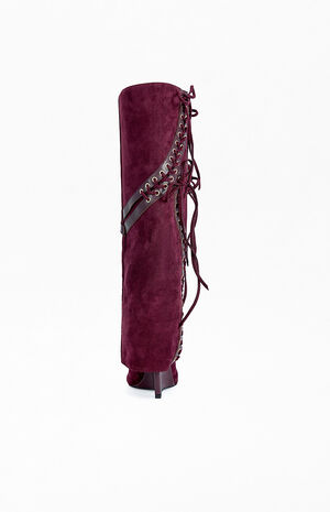 Women's Mantegna Plum Wedge Boots image number 3