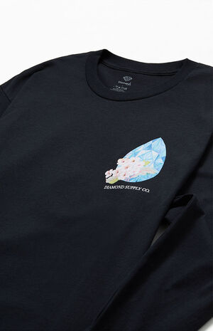 Diamond & Flowers Long Sleeve T-Shirt image number 3