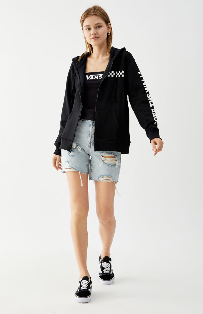 Vans mix up half zip sweatshirt Clearance