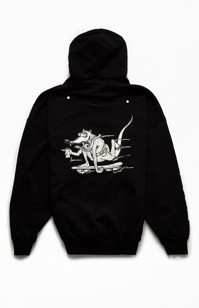 Yellow Rat Bastard Skateboarding Rat Hoodie | PacSun Yellow Rat Bastard Skateboarding Rat Hoodie | PacSun