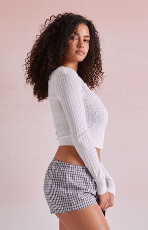 Sabrina Ruffle Trim Cardigan image number 3