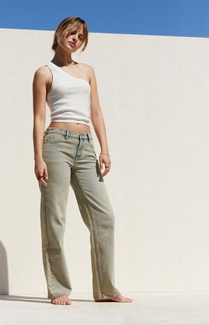 Indigo Low Rise Straight Leg Jeans image number 1