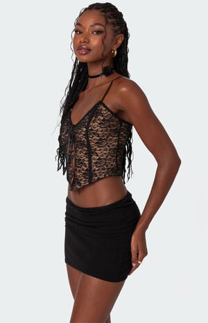 Adira Lace Keyhole Corset image number 3